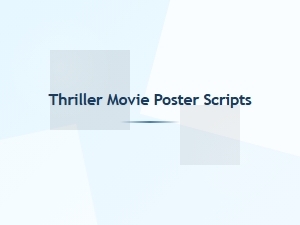 Scripted Suspense: Thriller Poster Fonts