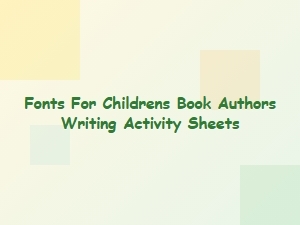 Selecting Sans Serif Fonts for Activity Sheets